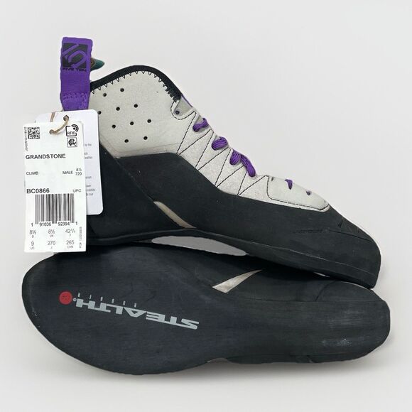 adidas 5.10 Five Ten Grandstone Climbing Shoes Black Purple Mens BC0866 Size 9 main image 4